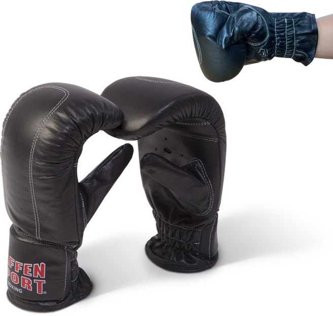링사이드코리아 파펜 복싱 백글러브 올드스쿨 / 천연가죽 MMA 베어너클 장갑, 블랙, 1세트