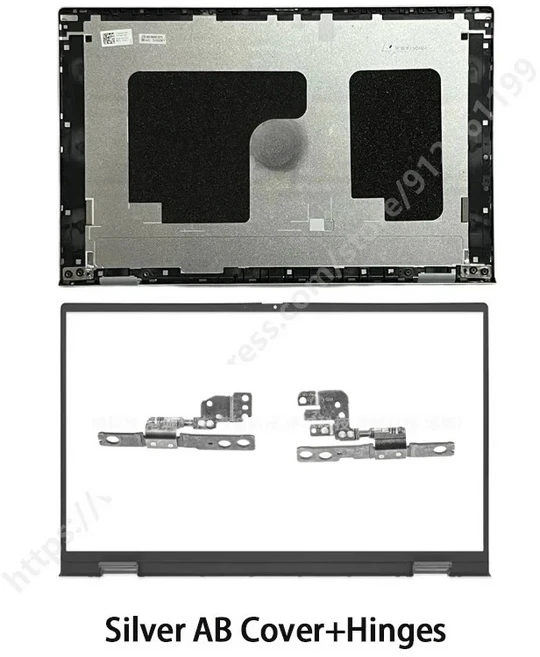 새로운 Inspiron 15 Plus 7510 노트북 LCD 백 커버 프론트 베젤 팜레스트 바텀 케이스 교체 부품 쉘 힌지, 08 AB Hinges