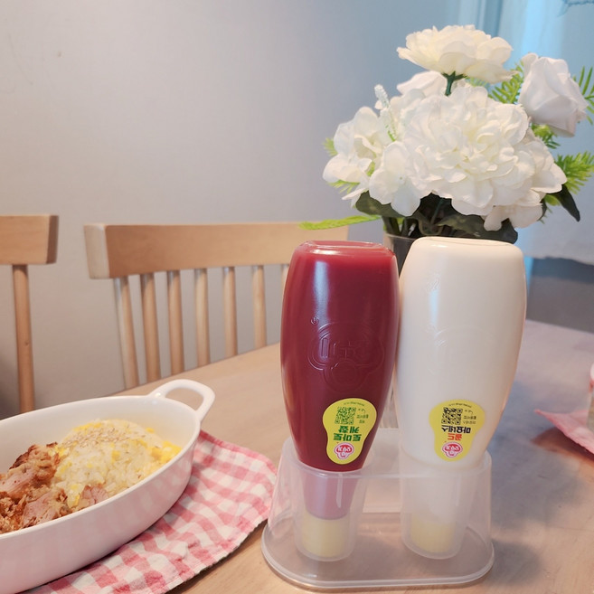 [오늘출발] 케찹 마요네즈 튜브 홀더 2p 1세트 냉장고 정리 주방 와사비, 1개