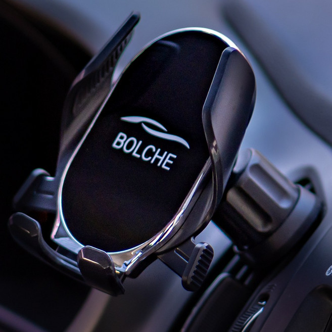 볼체 차량용 핸드폰 거치대 스마트폰(송풍구+대시보드형), 실버(무선충전X), 1개