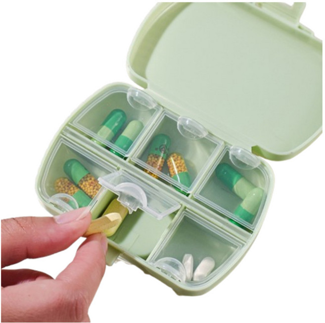 하루픽 이중밀폐 여행용 휴대용 가방쏙 콤팩트 알약케이스 약통