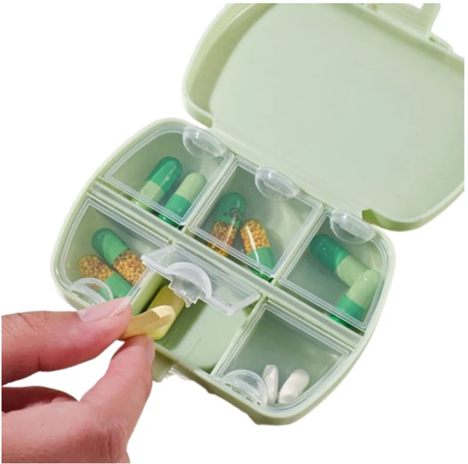 하루픽 이중밀폐 여행용 휴대용 가방쏙 콤팩트 알약케이스 약통 - 쿠팡