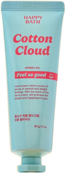 해피바스 필쏘굿 퍼퓸 핸드크림 50g 코튼클라우드 향, 1세트 - 쿠팡
