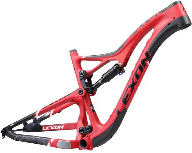 Lexon 산악 자전거 프레임 29er 풀 서스펜션 SPARK All AM Boost 148mm MTB Trial Suspesnion Carbon DNM S, 03 19, 06 RED, 1개