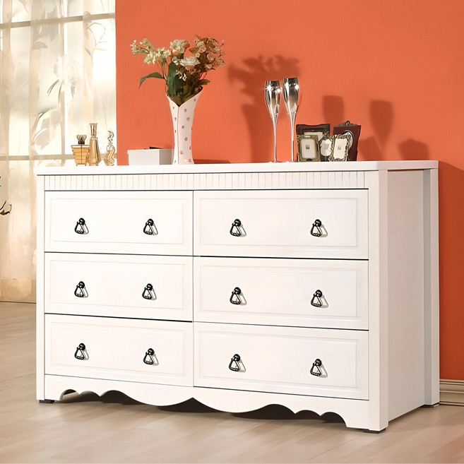 미자크 화이트 3단와이드서랍장 / 수납장 옷 틈새 서랍장 수납함 화장대 1200, 화이트 (빗살)