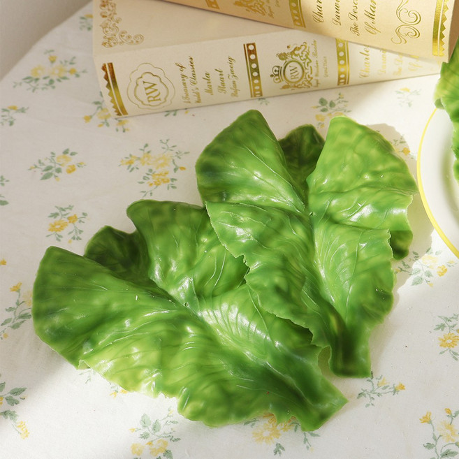 상추 잎 모형 3p 채소 야채, 그린