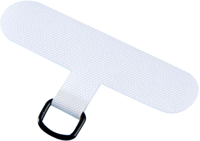 金士曼 手機掛繩夾片 - 免掛繩孔手機吊繩固定片, T字型 / 白色, 1個