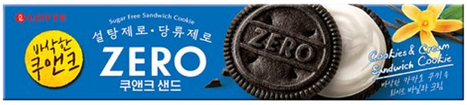롯데제로 쿠앤크 샌드, 96g, 6개
