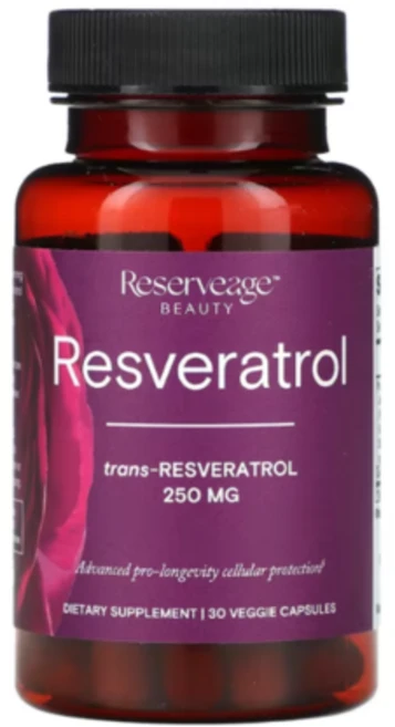 리저브에이지 트랜스 레스베라톨 250mg+퀘르세틴 30 베지 캡슐, 30정, 1개 - 쿠팡