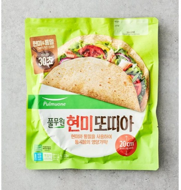 풀무원 현미 또띠아 8인치, 1개, 225g