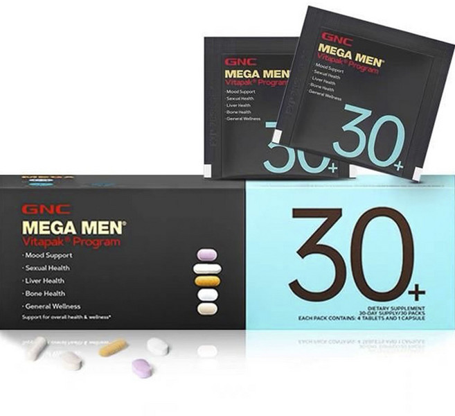 GNC 메가 맨 비타팩 프로그램 30+, 1개, 30정
