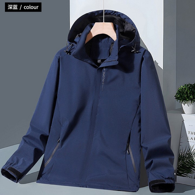 歐北潮流 薄款防風防水衝鋒外套 機能風衣外套