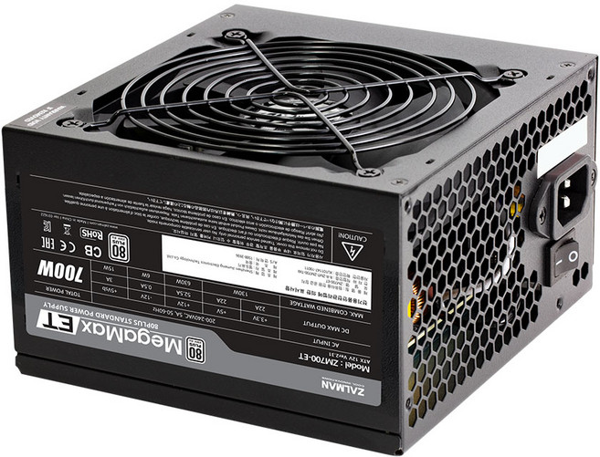 잘만 MegaMax ET 700W 80 PLUS STANDARD ATX, ZM700-ET