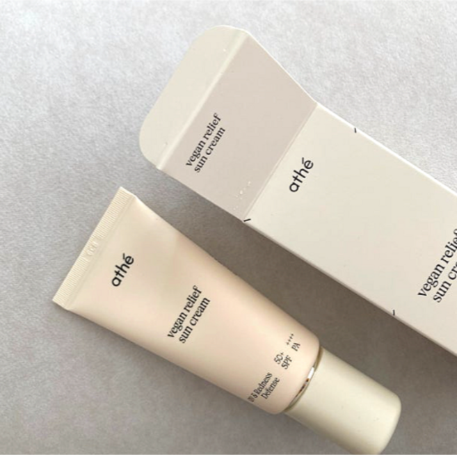 백탁없는 아떼 비건 릴리프 무기자차 선크림 50ml 논나노 톤업 선로션, 50g, 1개
