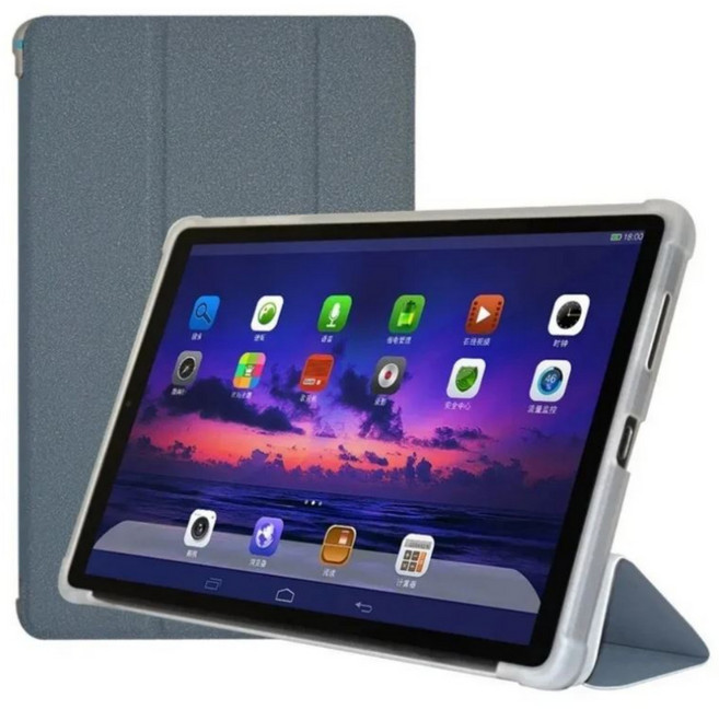 ALLDOCUBE iPLAY 70 Mini Pro 8.4인치 호환 투명 케이스 북커버 케이스나라, 다크그레이