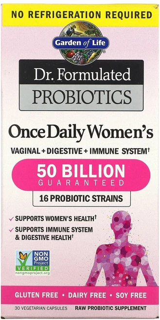 Garden of Life Dr. Formulated Probiotics 하루 1정 여성용 베지 캡슐 30정 Life (가든 오브 라이프), 1 - 쿠팡