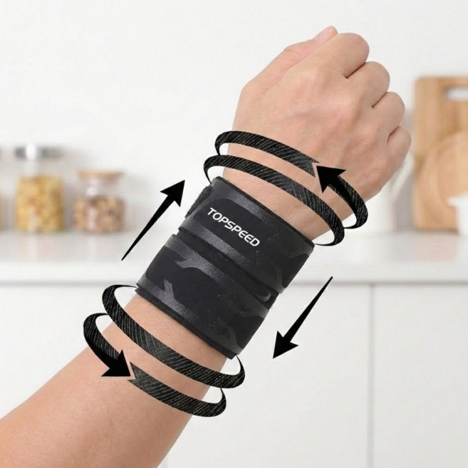 탑스피드 손목보호대 1mm 얇은 손목 아대 밴드, 1세트