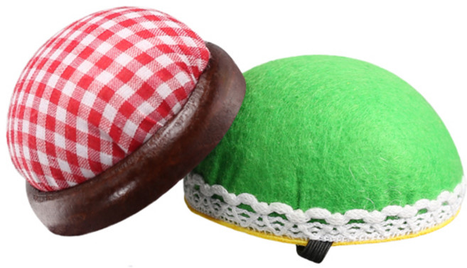 [모핸] 핀쿠션 (바늘꽂이) 2종 세트, 레드 + 초록, 1개