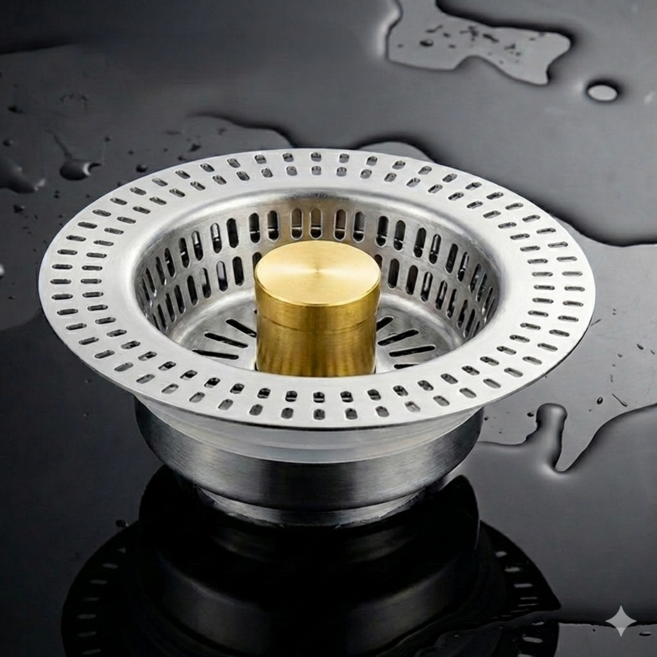 멜로우홈 스텐 싱크대 배수구 소형 7cm 8cm 원룸 오피스텔, 옵션, 1개