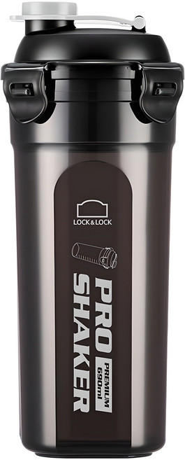 프로쉐이커 트라이탄 쉐이커, 블랙, 690ml, 1개