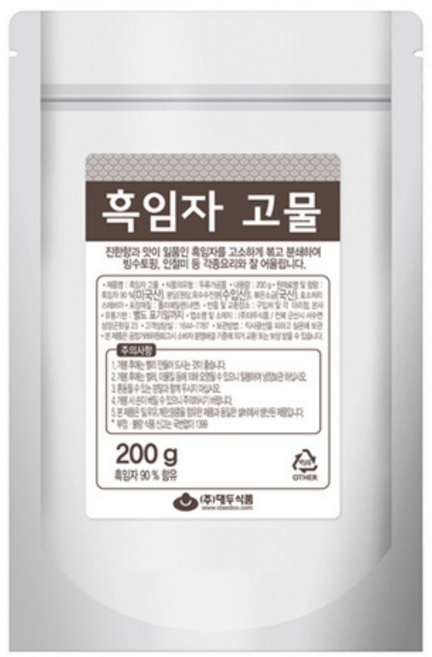 대두식품 흑임자고물, 9개, 200g