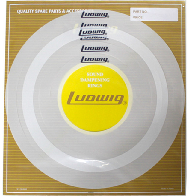 루딕(Ludwig) 드럼 뮤트링 6개 세트, 1개