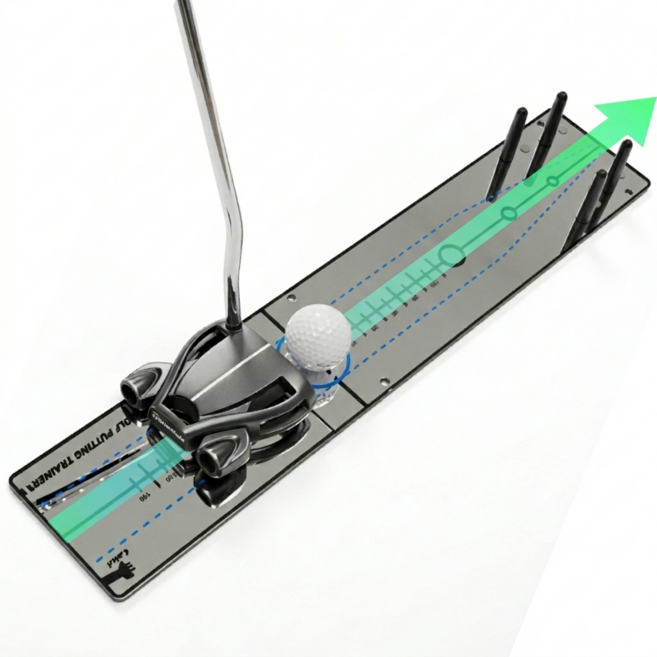 퍼플그린 버디 스트로크 골프 퍼팅 퍼터 거울 연습기, 1개