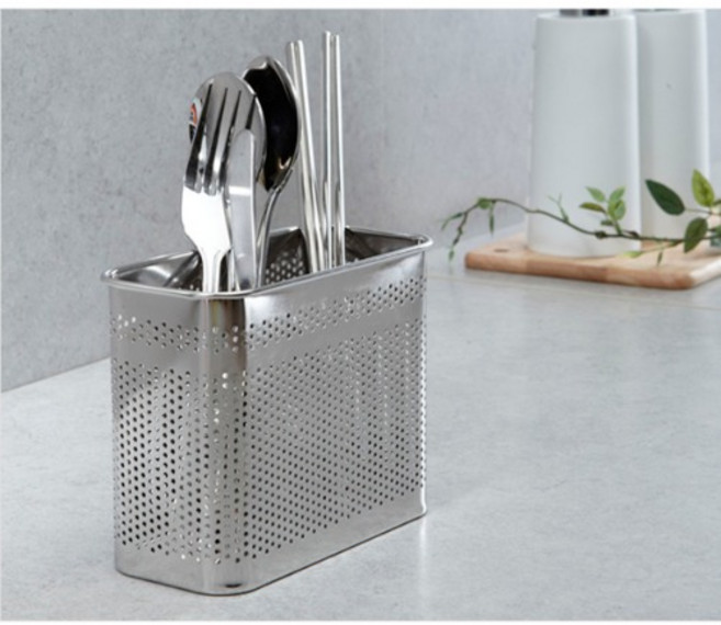 스토피아 사각수저통(대)2칸 수저걸이, 사이즈, 1개