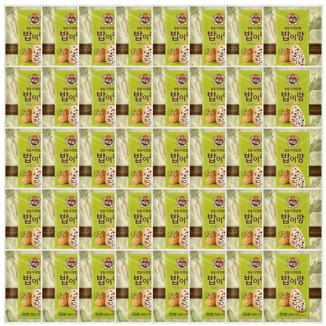 백설 밥이랑 야채, 27g, 40개