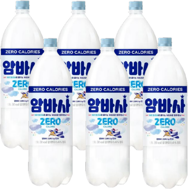 암바사 제로 by 환타, 1.5L, 6개