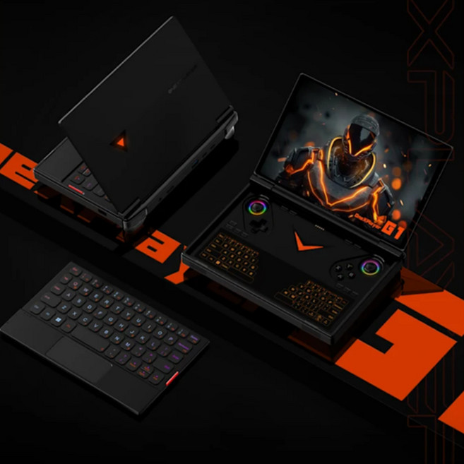 (정상출고) [CTK] 원엑스플레이어 OnexPlayer G1 휴대용 노트북 게이밍 디바이스 UMPC 노트북 키보드, AMD HX370 64G+4TB