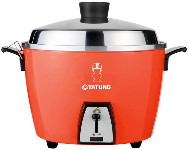 TATUNG 大同 6人份紅色不鏽鋼內鍋電鍋 大同寶寶剪影款 TAC-06L-DRU