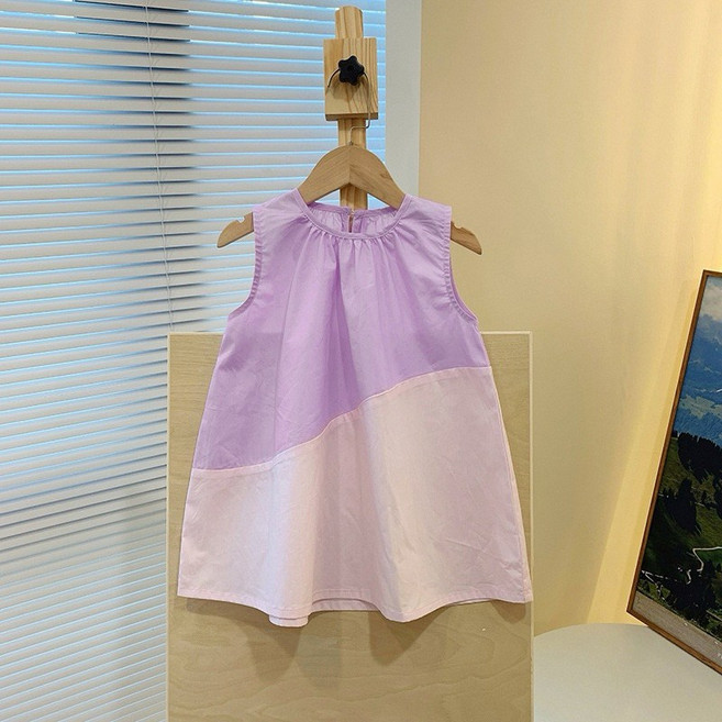 萱寶媽咪baby童裝館 女童背心連身裙 兒童夏季無袖洋裝