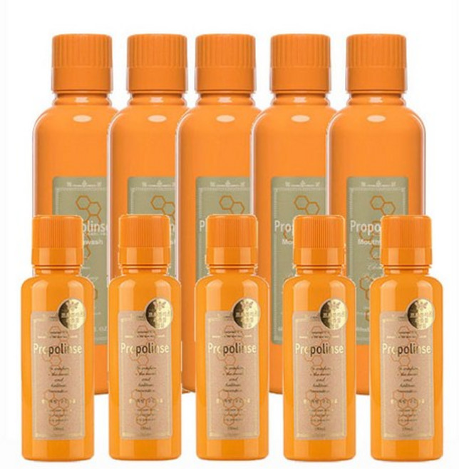 프로폴린스가글 프로폴리스함유 찌꺼기가글 눈으로 보이는 찌꺼기제거효과 구강청결. 구취 입냄새제거 600ml 5병 150ml 5병, 1세트, 3.75L
