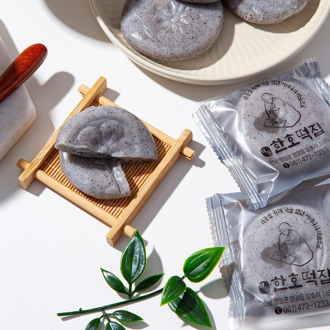 [미식한가] 굳지않는 절편 앙금떡 (흑임자 ), 15개, 40g