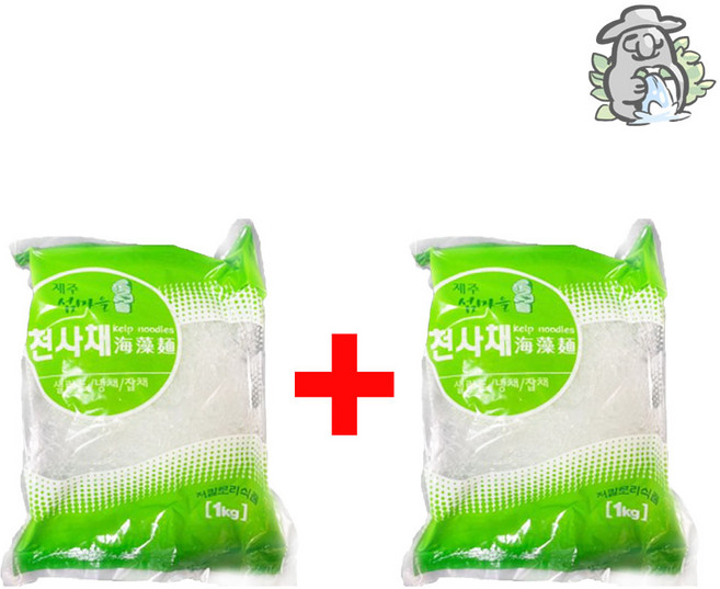 미웰 제주 섬마을 천사채 소 1kg 천사채당면화, 2개