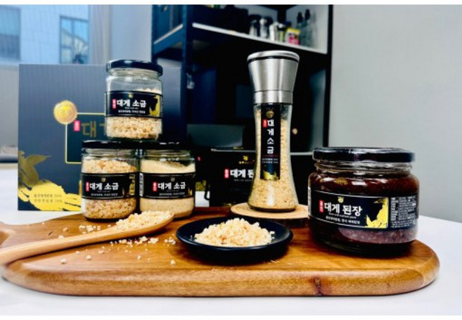 [농부의바다] 경북 울진 대게 소금/고급소금/울진대게소금3종고급선물세트 [원산지:국내산], 1박스, 540g