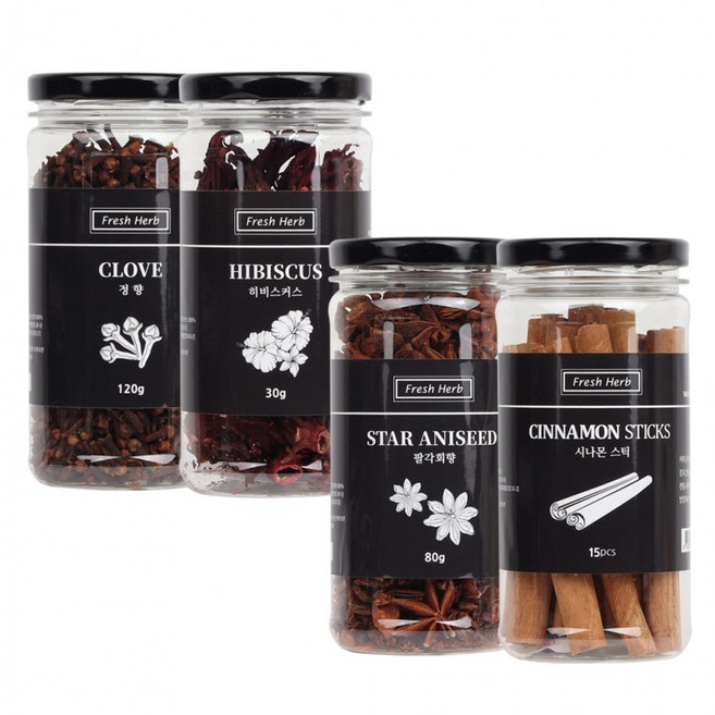 뱅쇼 상그리아 세트2 시나몬 정향 팔각 히비스커스 gaj*84243Hi, 1개, 1g