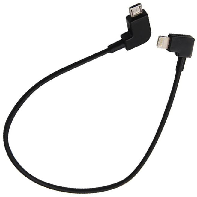 DJI 매빅2프로 전용 조종기 데이터 케이블 아이폰8핀 전송 조이스틱 리모컨 악세사리 Mavic 2 Pro 드론, 1개, (매빅2) 케이블(아이폰)