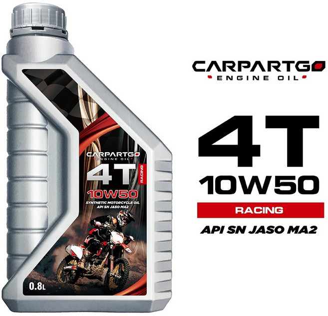 CARPARTGO 4T 機車機油 10W50, 1個, 10W50 賽車版(超取限6罐)