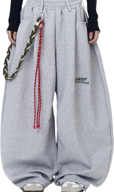 Makone 여자 트레이닝 스트릿댄스 와이드 힙합팬츠