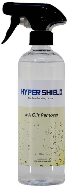 자동차 탈지제 코팅 유분 왁스 제거 정전기 방지 하이퍼쉴드 IPA 탈지액 500ml, 1개