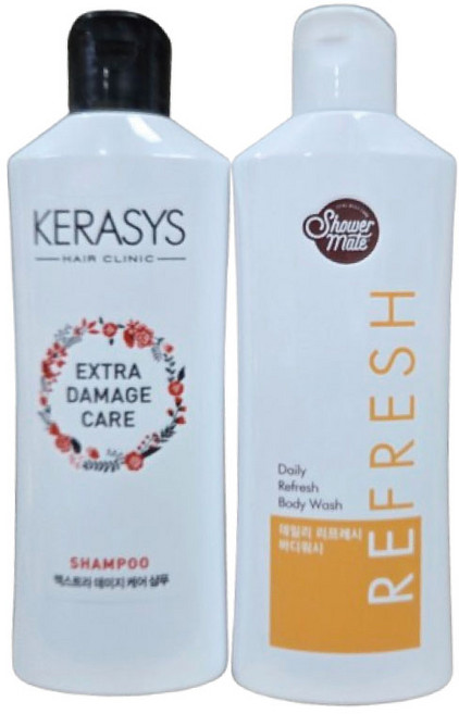 여행용 케라시스 샴푸 바디워시 2종 세트 데미지 케어 헤어 바디세트, 1세트