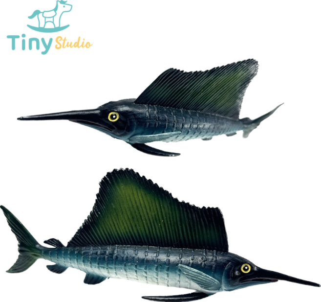 타이니스튜디오 황새치 피규어 장난감 완구 모형 해양동물 바다생물 고래 상어 KC인증, 1개