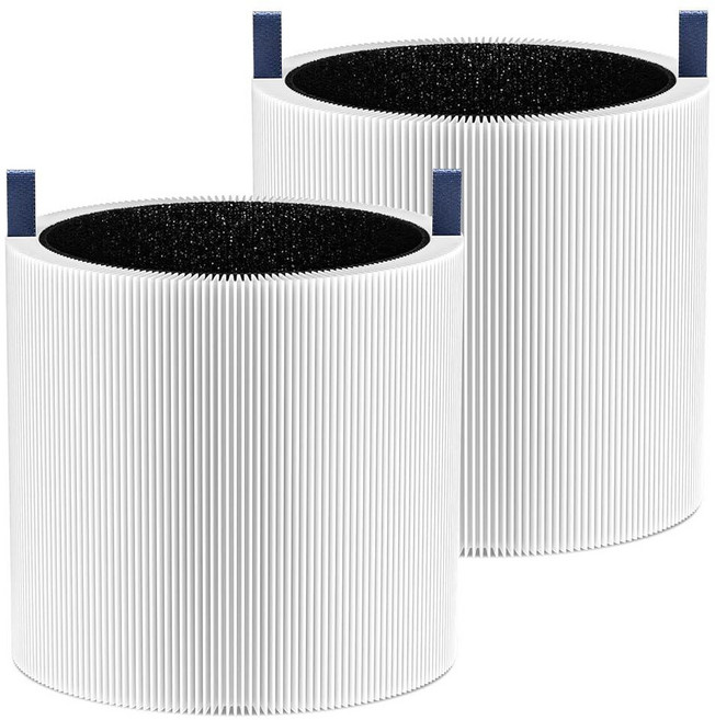 Blueair Blue Pure 311i+ Max 공기 청정기와 호환되는 2팩 311i+ 맥스 공기 청정기 HEPA 및 활성탄 에어 필터와 호환 Blue Pure 311i+, 2 Pack Mini Max Filter