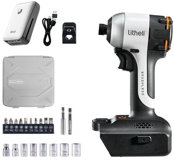 라이델리 20V 충전 전동 임팩 드릴 드라이버, 1개