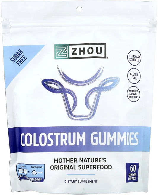 새해 첫좋은선물 Zhou Nutrition 초유 구미젤리 천연 복숭아 구미젤리 60개 제대로 할인합니다, ZhouNutrition초유구미젤리천연복숭아구미젤리60 - 쿠팡