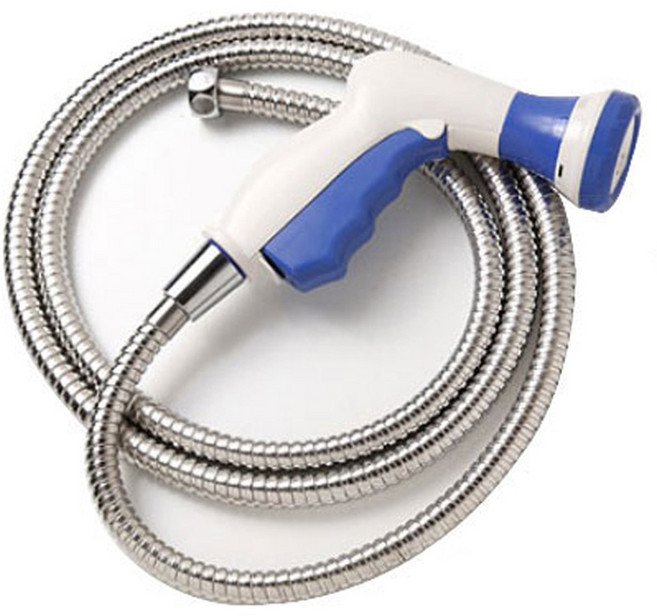 원터치스프레이건 메탈호스세트1.5M~5M 물호스 베란다호스 물분사기 원예 세차 호수 워터건, 1개