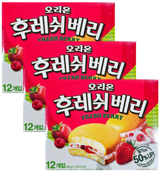 오리온 후레쉬베리 28g 12개입 3개, 36개