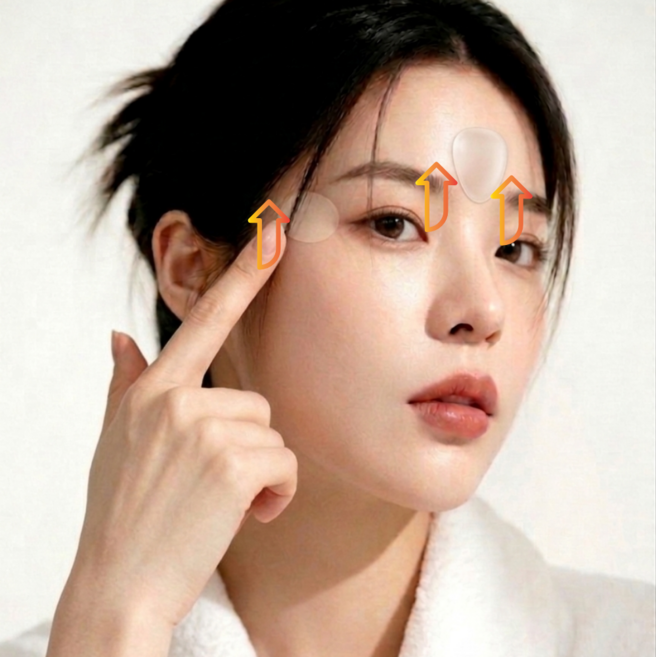 티비티 미간 눈가 주름 투명 패치 스티커, 2개, 27개입